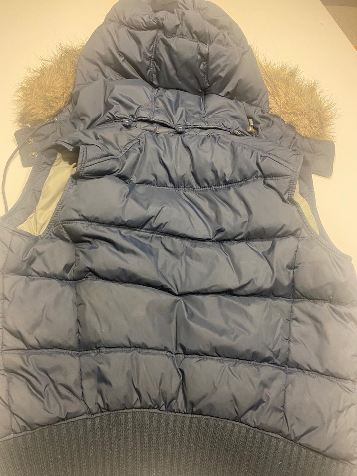 Kürk Detaylı Kadın Gri Şişme Yelek - Görsel 3