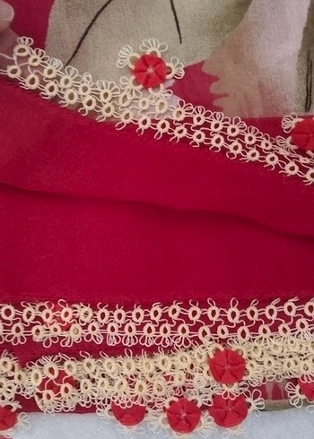 Pierre Cardin Dantel Detaylı Pembe Bohem Kadın Şal