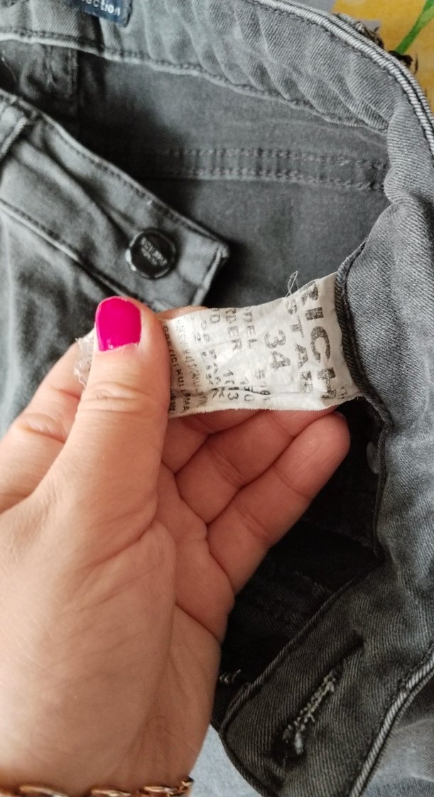 Siyah Bağcıklı Elastik Bel Kadın Kot Pantolon - Görsel 5