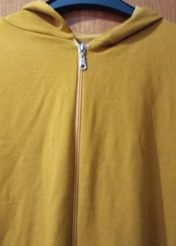 Sarı Fermuarlı Kadın Sweatshirt - Görsel 2