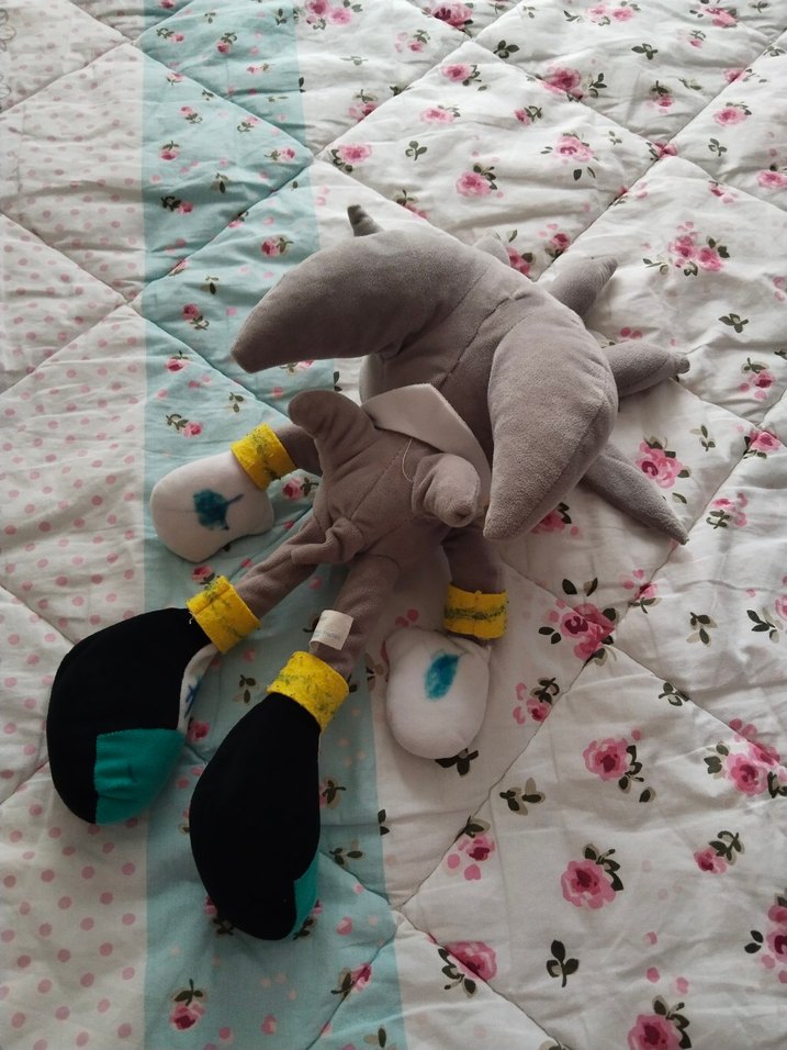 Gri Peluş sonic - Görsel 3