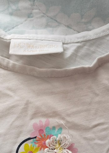 Bohem Tarzda Renkli Kedi Baskılı Tişört - Görsel 2