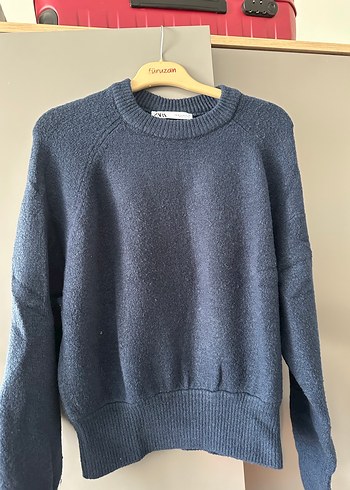 Zara marka lacivert kazak