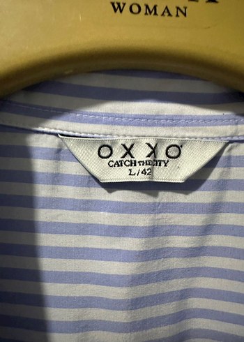 oxxo Oxxo marka mavi çizgili gömlek
