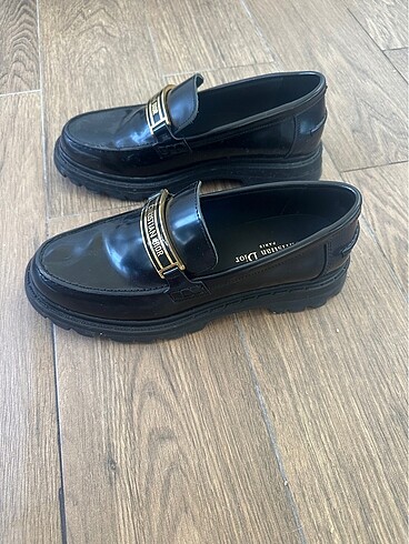 38 Beden siyah Renk Christian Dior Loafer Ayakkabı
