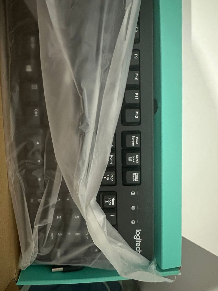 Sıfır USB li Logitech K120 USB Siyah Kablolu Klavye - Görsel 2