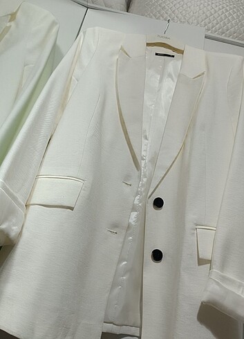 BEYAZ BLAZER CEKET