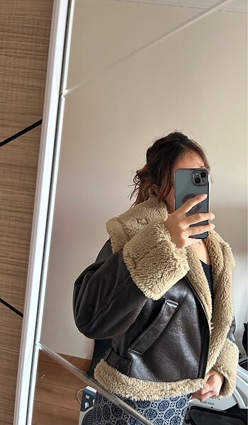 l Beden Zara oversize meşhur ceket