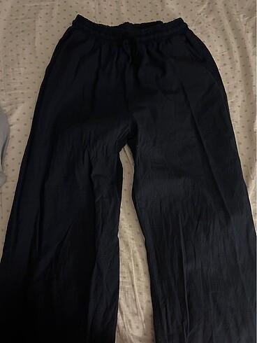 Keten lacivert pantolon