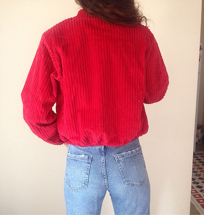 Bershka Kırmızı vintage ceket