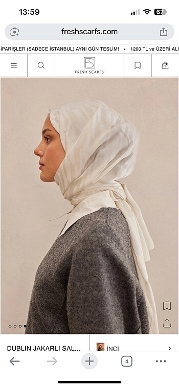 Fresch scarf şal