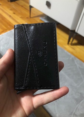 Diğer Siyah Minimalist Erkek Cüzdan