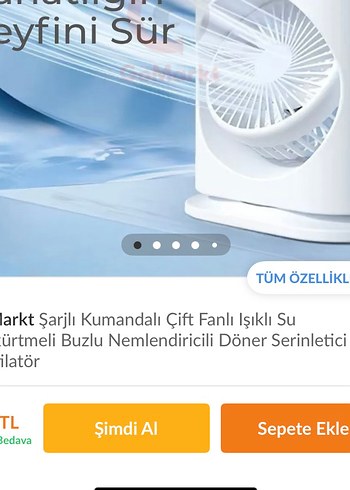Işıklı su püskürtmeli valtilatör - Görsel 4