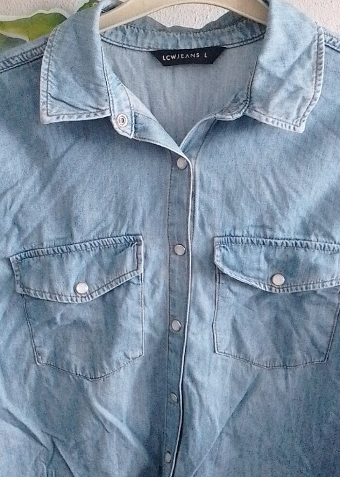 Kadın Kot Gömlek  - Görsel 3