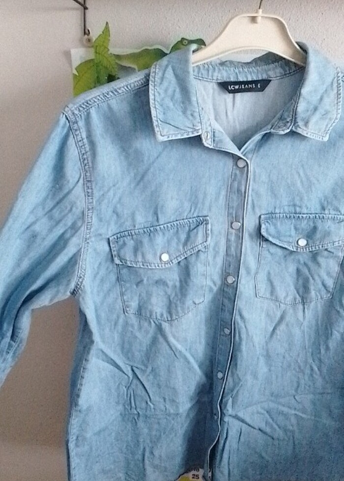 Kadın Kot Gömlek  - Görsel 4