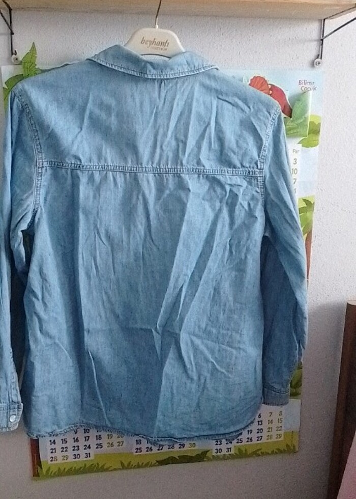 Kadın Kot Gömlek  - Görsel 5