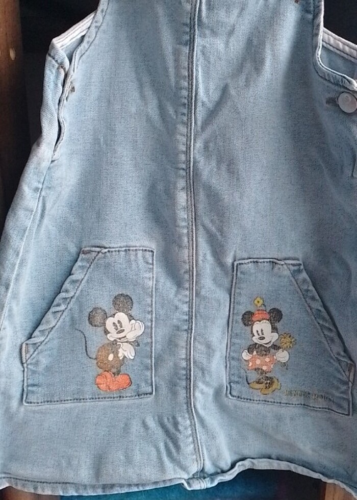 Kız Çocuk Kot Elbise - Görsel 3