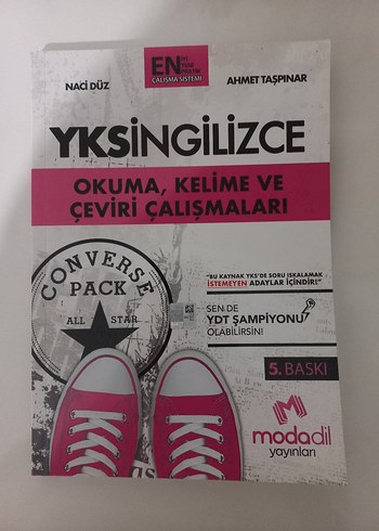 YKS YDT İngilizce Okuma Kelime Çeviri Çalışmaları Kitabı Modadil