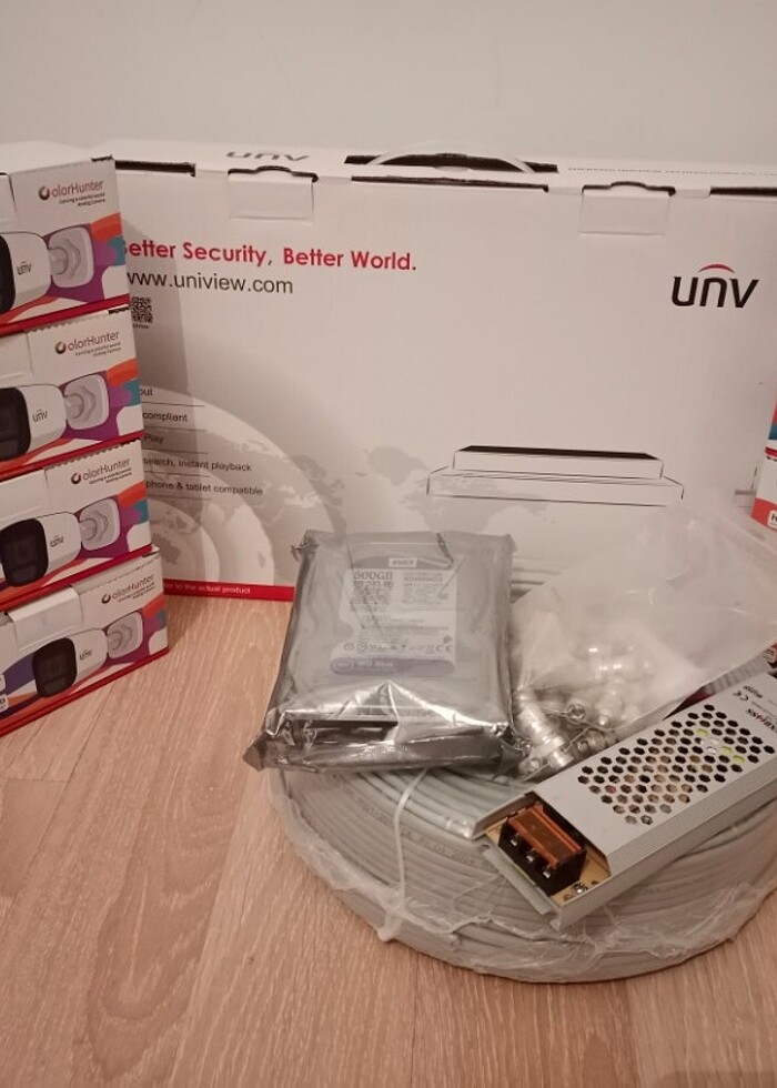 Renkli gece görüşlü univ 8 Kameralı FULL set 2mp fullhd  - Görsel 2