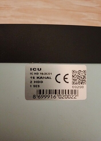 İcu 16 kanal 1080n ahd kayıt cihazi - Görsel 2