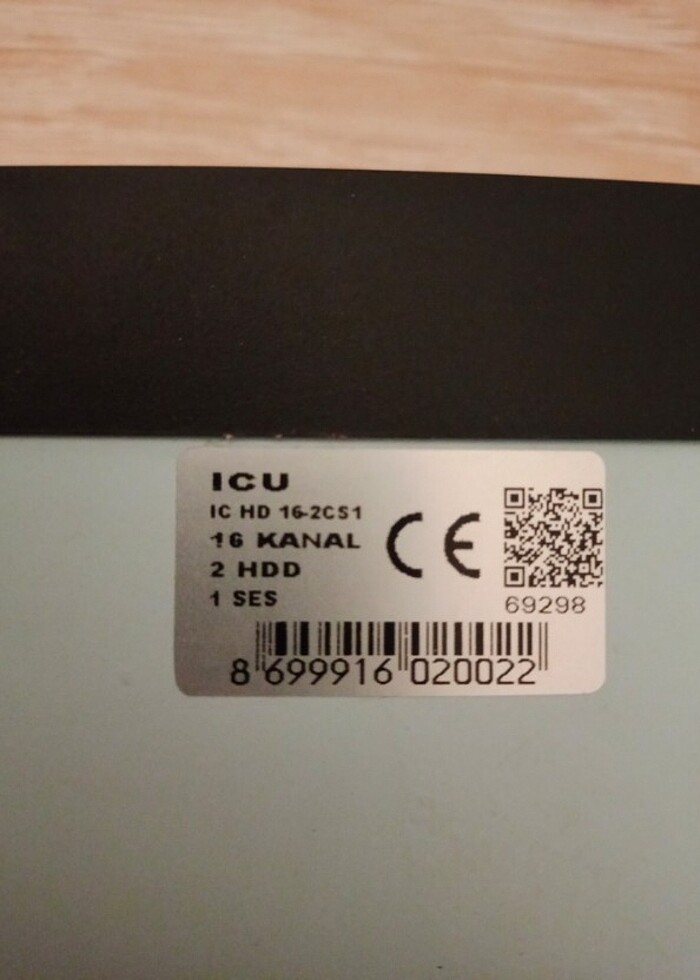 İcu 16 kanal 1080n ahd kayıt cihazi - Görsel 2