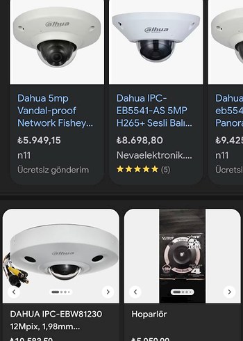 4MP dahua balık gözü fishiye kamera - Görsel 5