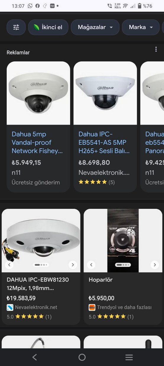 4MP dahua balık gözü fishiye kamera - Görsel 5