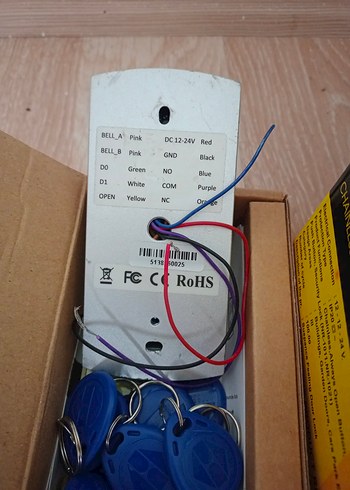 şifreli kartlı geçiş kapı otomat Elektronik Kilit Seti - Görsel 3