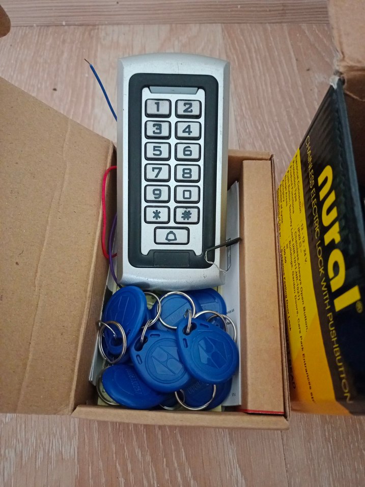 şifreli kartlı geçiş kapı otomat Elektronik Kilit Seti - Görsel 2