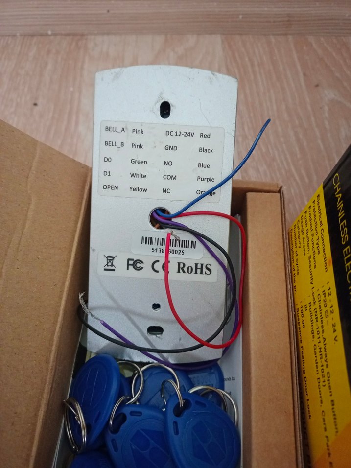 şifreli kartlı geçiş kapı otomat Elektronik Kilit Seti - Görsel 3