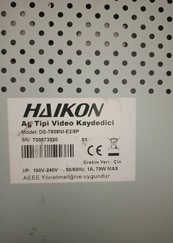 hikvision 6 ip poeli kamera 8 kanal poeli nvr - Görsel 7
