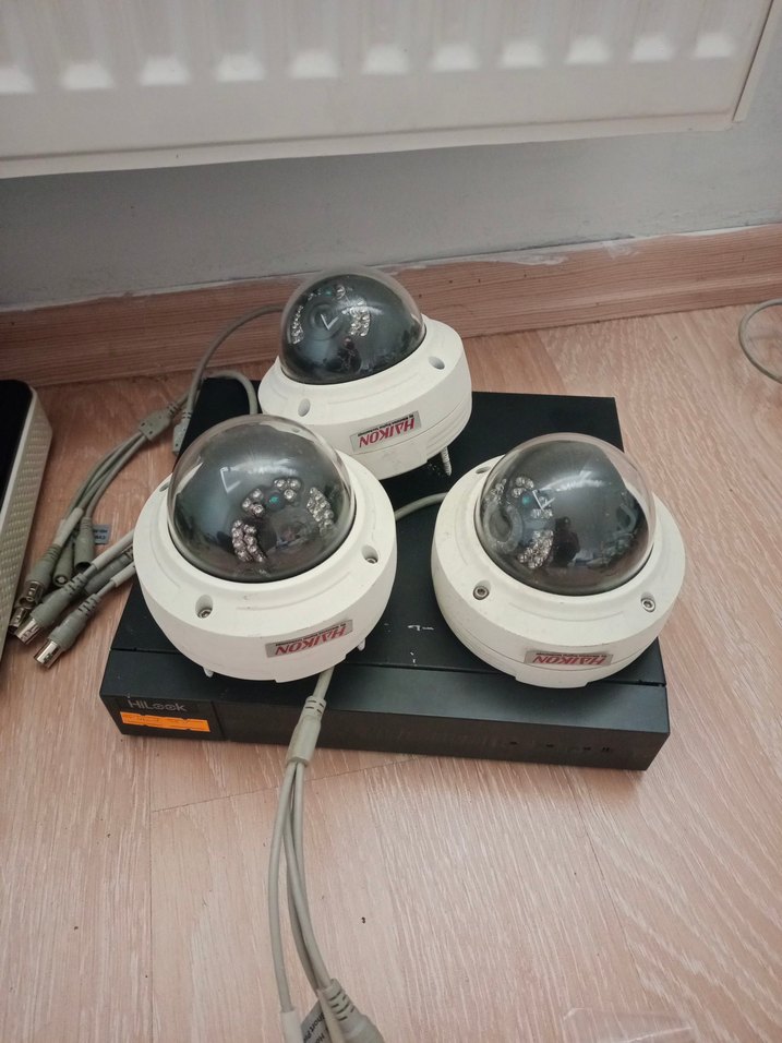 hikvision 3 adet 2mp dome kamera 4 kanal dvr - Görsel 2