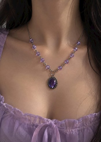 Accessorize Mor Prenses Kolye