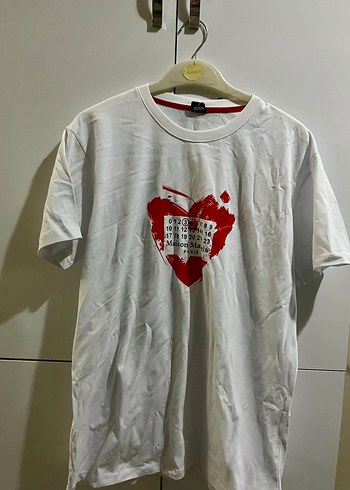 Beyaz Baskılı Oversize Erkek Tişört