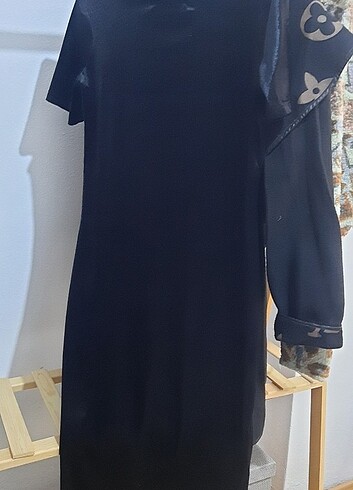 s Beden siyah Renk Kadın mini kadife elbise