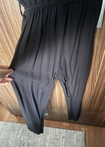 m Beden siyah Renk Nakışlı Siyah Bohem Kadın Tulum
