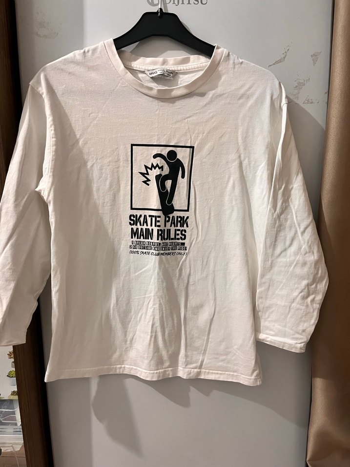 Kızlar için Uzun Kollu Baskılı Tişört - Görsel 2