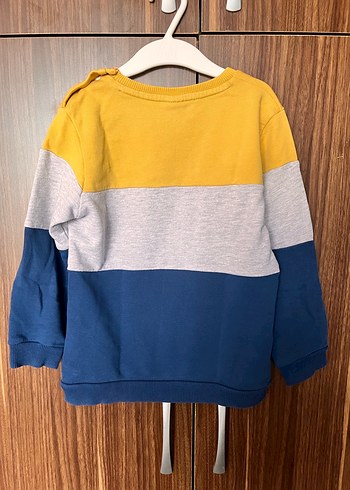 Erkek Çocuk Renkli Çizgili Sweatshirt - Görsel 3