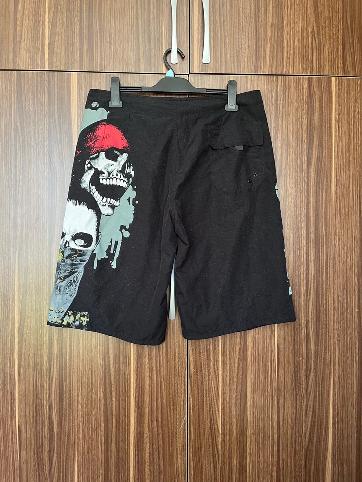 Siyah Baskılı Erkek Mini Şort - Görsel 3