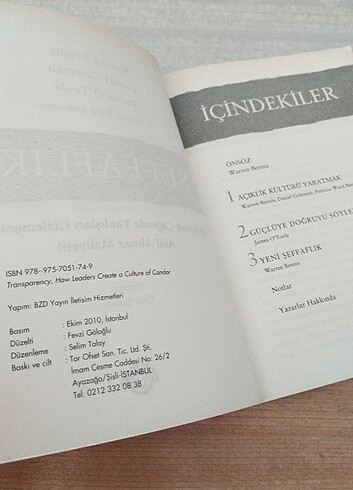 Beden Renk Şeffaflık Warren Bennis Daniel Goleman