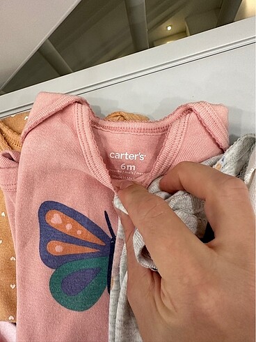 6 Ay Beden çeşitli Renk Carters 6 parça alt üst takım