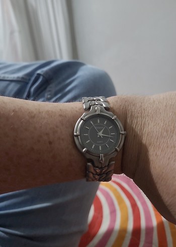 Gri Unisex Saat, Tokalı, Günlük Stil