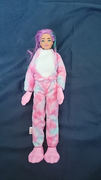 Tembel hayvan kostümlü barbie