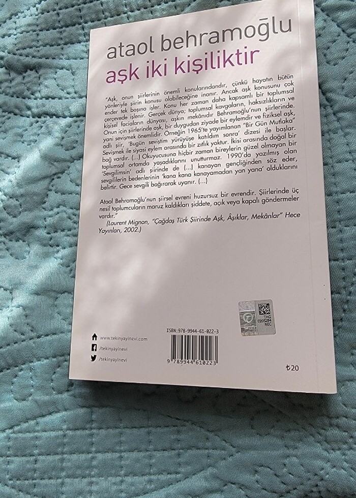 Ataol Behramoğlu Aşk iki kişiliktir - Görsel 2