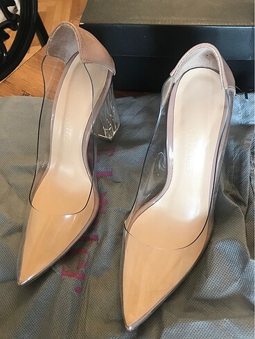 36 Beden çeşitli Renk Jabotter transparan stiletto