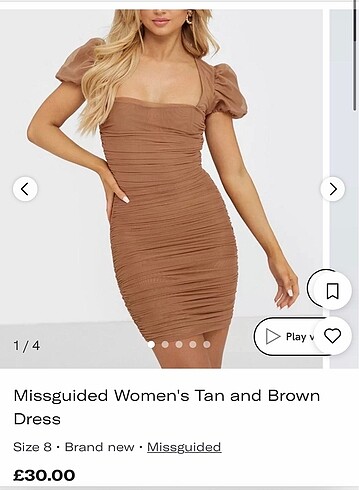 Missguided Drape tül detaylı mini elbise