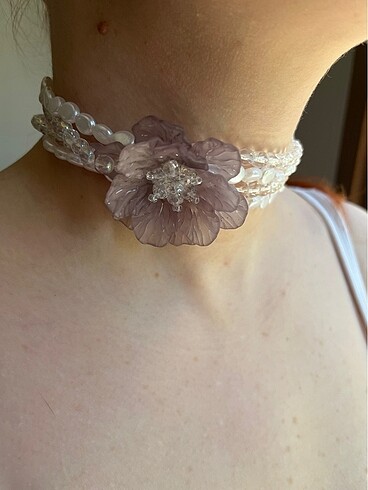 Diğer Gül detay choker