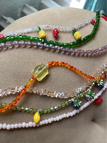  Beden İtalyan charmlar ve kristaller choker