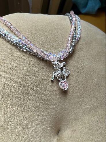 Beden çeşitli Renk Unicorn prenses montür Kristal choker