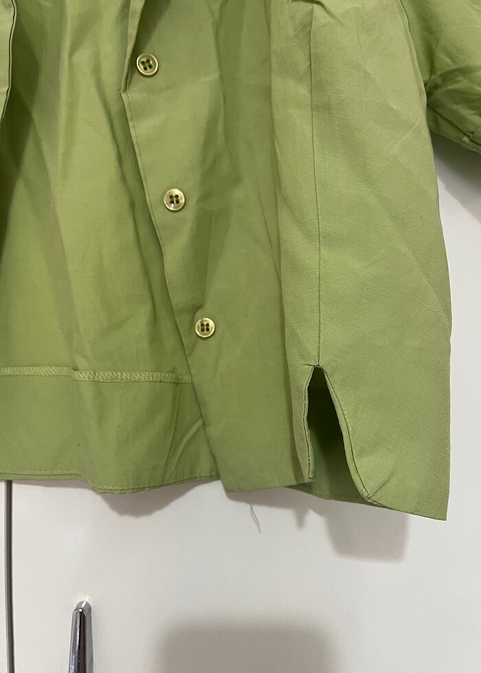 Crop gömlek - Görsel 3